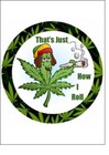 7.5 Cannibis image  rice paper cake topper.personalised with any message.