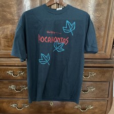 Vintage 1995 Disney Pocahontas Graphic Movie Promo T-Shirt Size XL