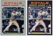 Adalberto Mondesi Royals 2020 Topps Heritage Silver Refractor 571 + 103 Base LOT
