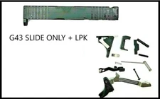 FITS GL0CK 43 -Fits G43 Gen 3 9mm-Black finish + USA MADE LPK GEN 1-3 Free Ships