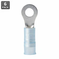 Ancor 230212 16-14 AWG #8 Nylon Ring Terminals - 6 Pack