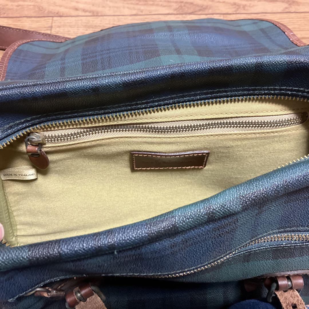 ぬらちお　polo Ralph Lauren messenger bag Heritage Leather Messenger Bag