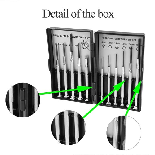 11PCS Small Precision Screwdriver Set, Premium Mini Screw Driver Set Kit, 6 Diff - Picture 4 of 7
