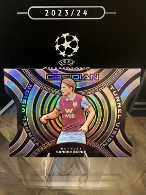 2023-24 Obsidian Soccer - SANDER BERGE Tunnel Vision Die Cut Orange Prizm /99