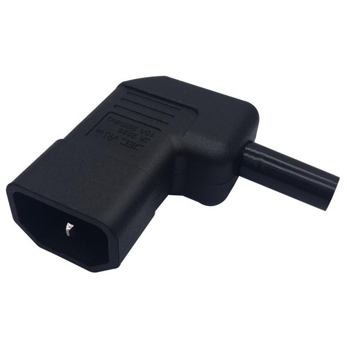 IEC320 C14 Conector de ángulo vertical Recable Hágalo usted mismo Conector de libro C14 - Imagen 2 de 6