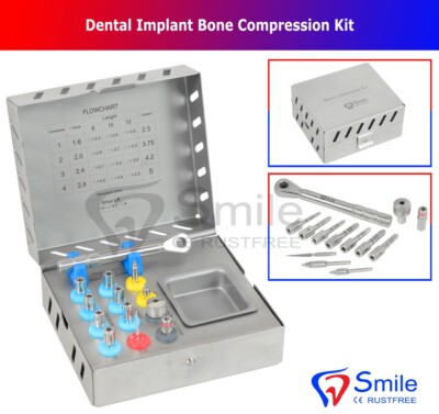 Bone Compression Kit Surgical Implant Dental Surgery Instruments Smile UK New