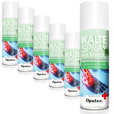 6 x 400ml Oputec Kältespray Minze Eisspray Kühlspray Erste-Hilfe (12,48 EUR/l)