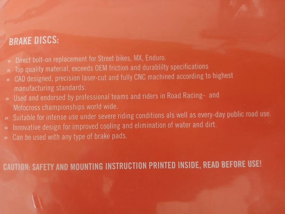 NUEVO OEM KTM DISCO DE FRENO DELANTERO 26mm 77309060000 Foto 3 de 4