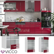 Credenza da cucina Cucina  Credenza pensile bordeaux 40cm Fame-Line Vicco
