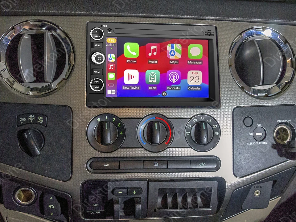 For 2014 2015 2016 Ford F-250 F-350 Super Duty Carplay Android 13 Stereo Radio - Imagem 2 de 4