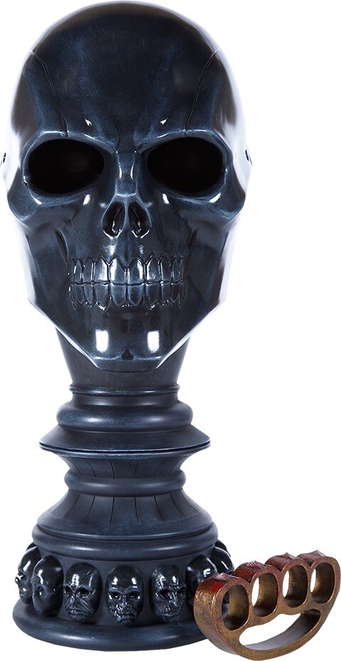 NEW BATMAN ARKHAM ORIGINS ROMAN SIONIS BLACK SKULL MASK