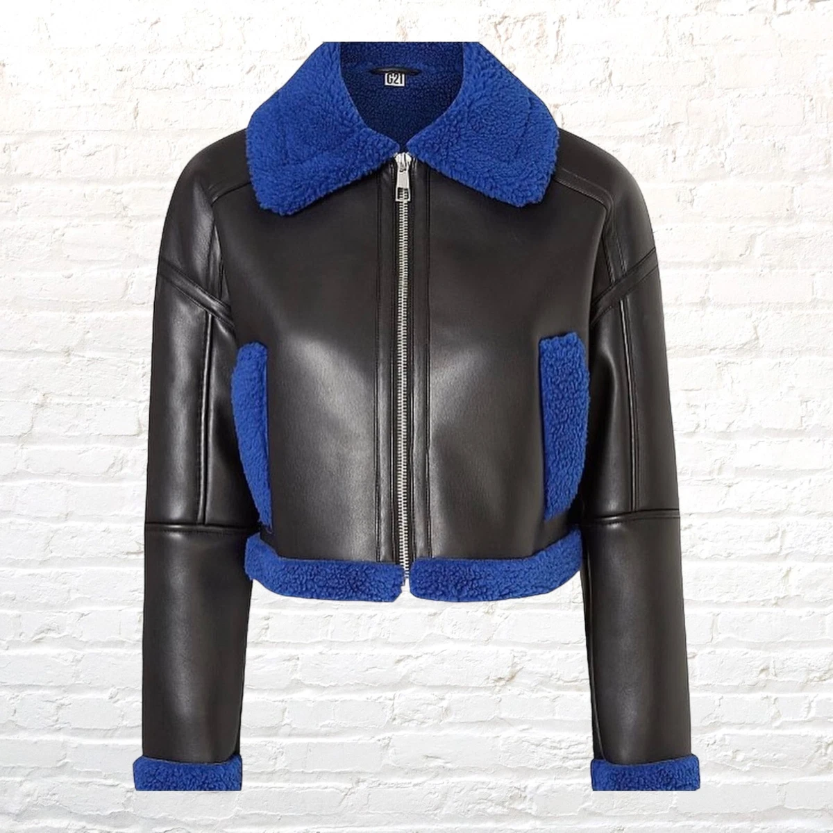 Aviator cropped jacket shop