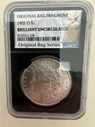Original Bag Fragment 1902-O Morgan Dollar NGC Brilliant Uncirculated