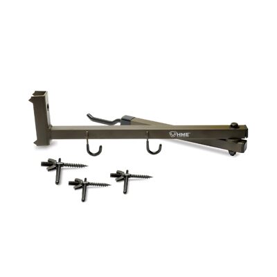 HME Better Tree Stand Bow Hanger with Accessory Hooks and Mounting Screws
