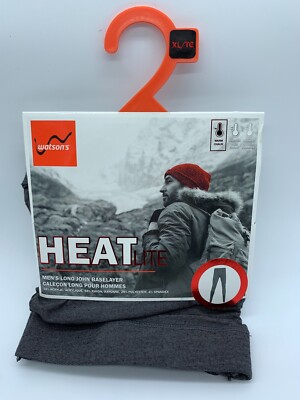 Watsons Heat Lite Homme – Long John Base Layer XL – Gris Charbon NEUF