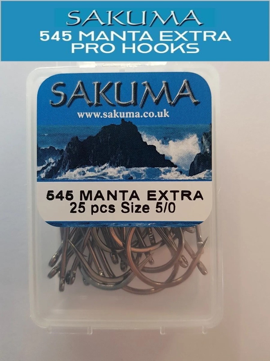 Sakuma 545 PRO SERIES Manta Extra Sea Fishing Hooks Boxes of 25's