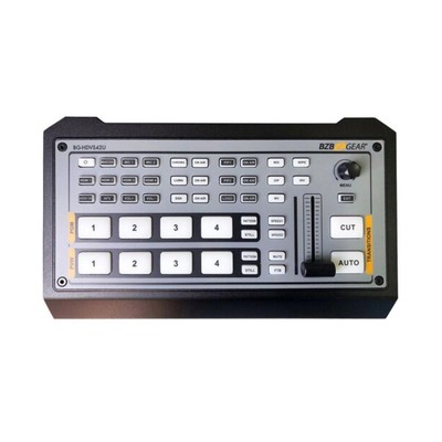 BZB GEAR BG-HDVS42U 4-Ch HDMI Live Streaming Mini Video Switcher/Audio Mixer