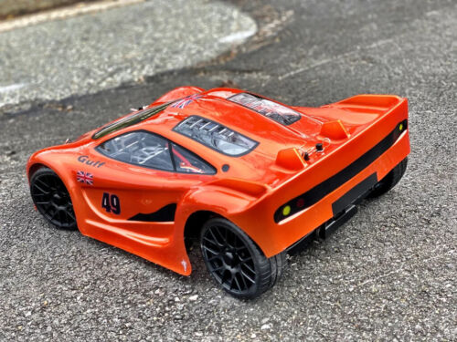 0122 McLaren 2mm 1/8 Scale RC Car GT 325mm body Hobao Slash Delta Plastik - Picture 2 of 3