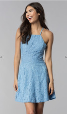 Dress...Promgirl VJ-LD42377...High-Neck Graduation Party Dress...Medium...NEW 