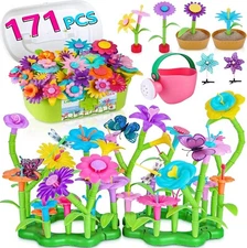 Lanney  Build A Garden 171 PCS  Flowers 🌸 Imagination/ Learning Toy