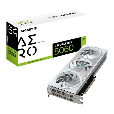Gigabyte NVIDIA GeForce RTX 5060 AERO OC 8GB White Grafikkarte