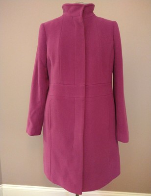 talbots pink wool coat