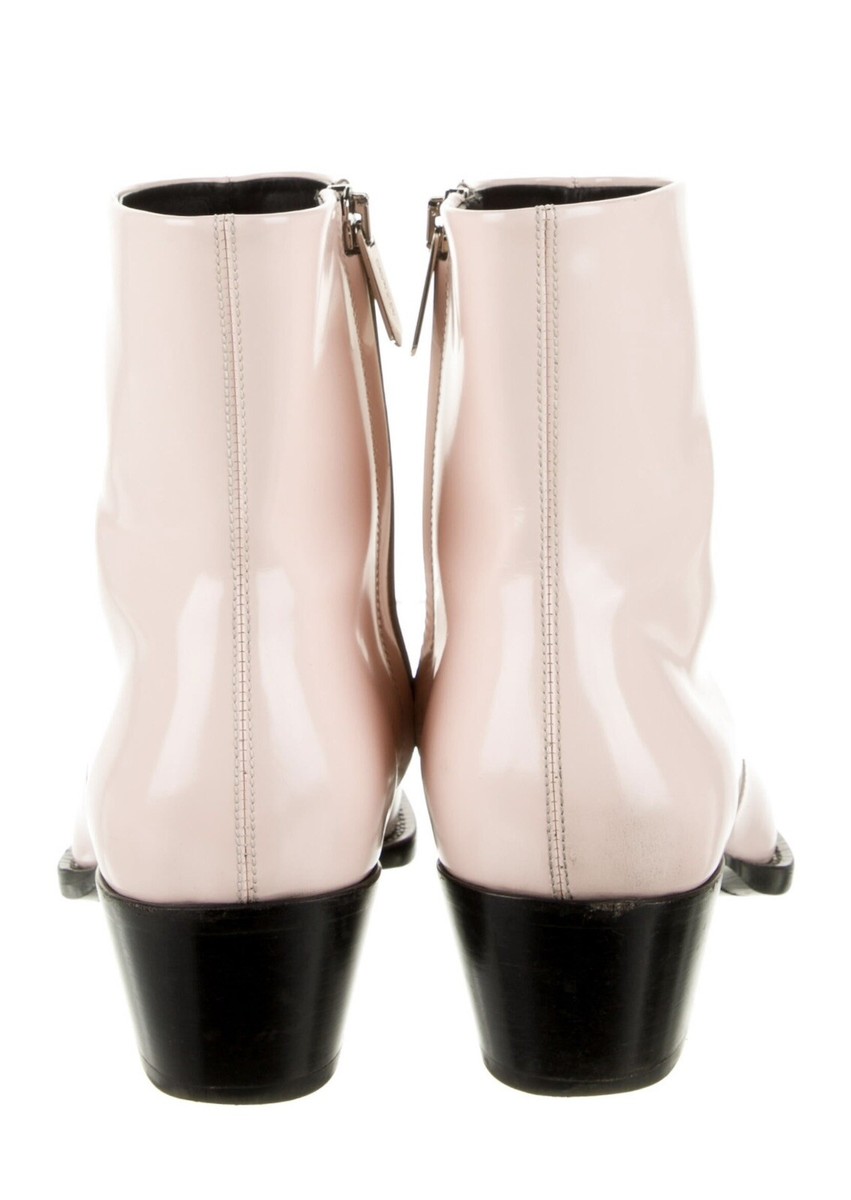 Calvin Klein 205W39NYC RAF Simons Western Cowboy Boots - Pink