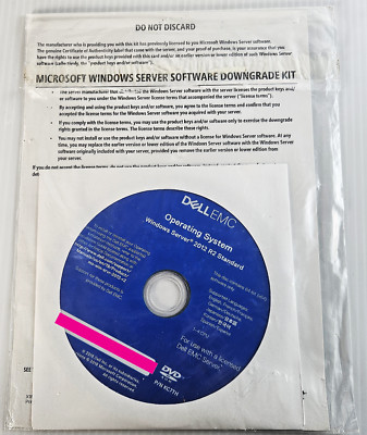 Dell Microsoft Windows Server 2012 R2 Standard Downgrade Edition -KIT-Sealed New