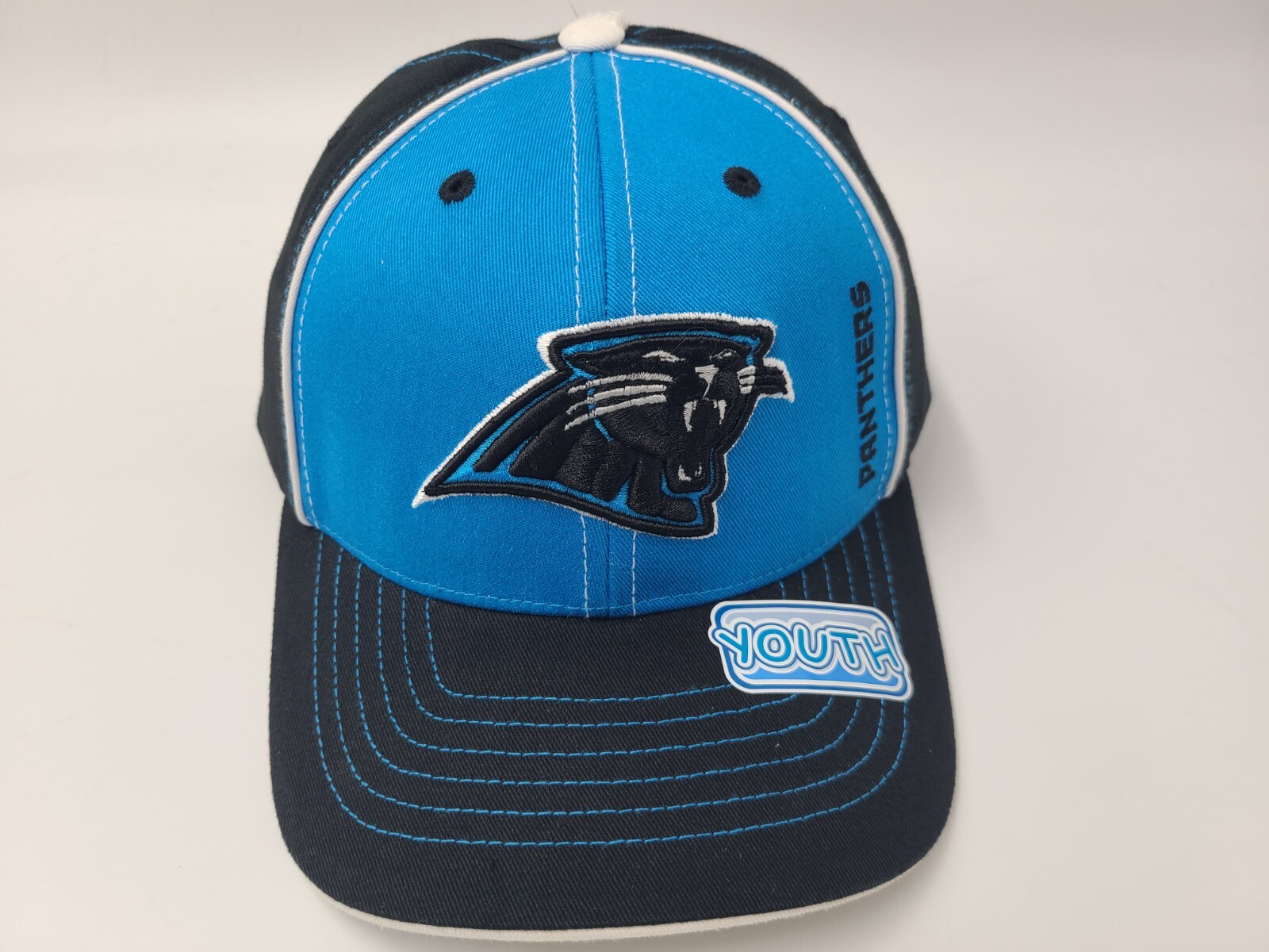 Youth Carolina Panthers NFL Team Apparel Adjustable Hat Cap Boys NFL Blue Black