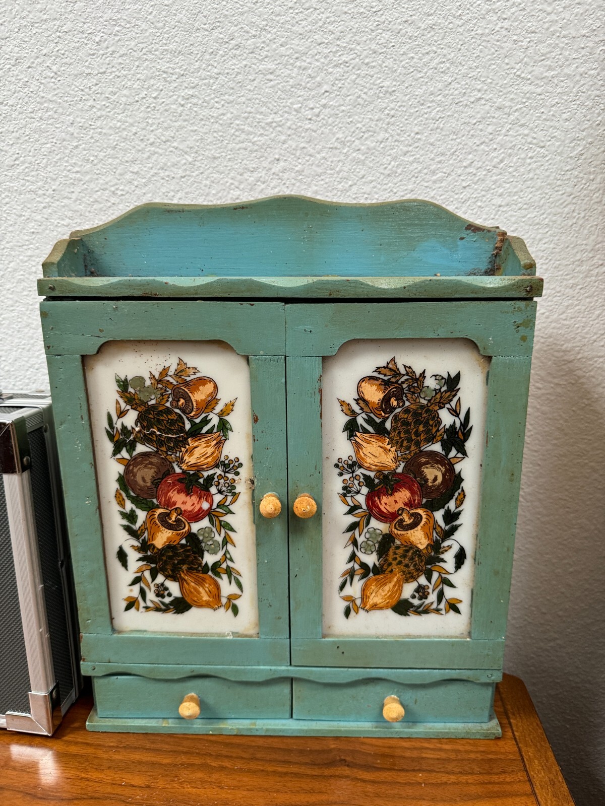 WOW Vintage Corning Ware Spice O' Life Cabinet Spice Rack in the RARE BLUE color