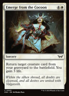 emerge mtg cards Emerge from the Cocoon - Foil Light Play, English Magic the Gathering MTG  Duskmo