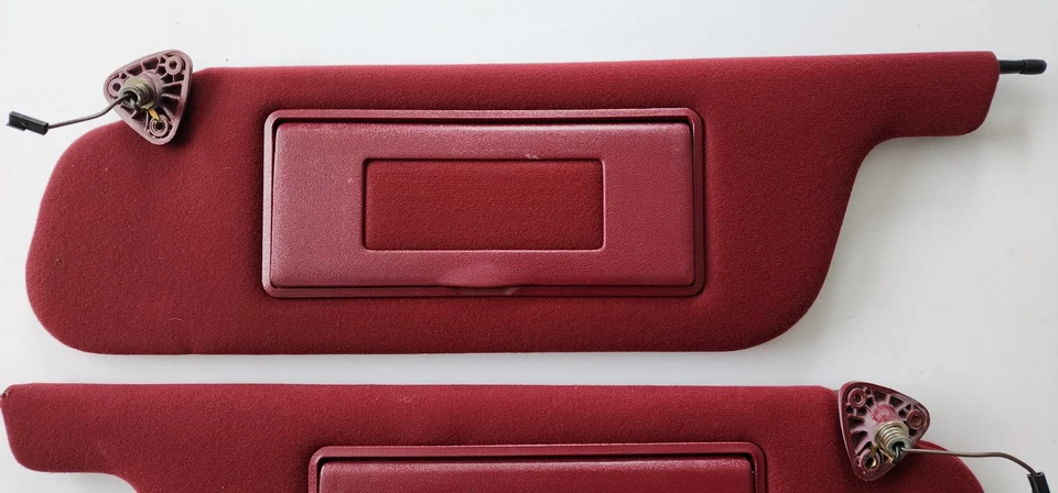 1987-1990 Buick Electra Red Sun Visor Pair Driver Passenger Side LH RH Lights Foto 2 de 4