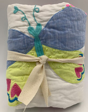 Pottery Barn Kids Lucy Butterfly Quilted Sham Standard Multi Color 10