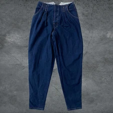 Vintage Calvin Klein Mom Jeans High Rise Button Fly Pleated Size 9 Made In USA