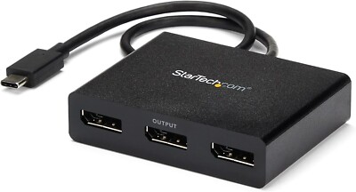 StarTech.com USB-C to DisplayPort Adapter 4K 30Hz 3-Port MST Hub - UVP: 105,80  
