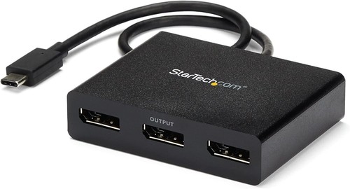 StarTech.com USB-C to DisplayPort Adaptor 4K 30Hz 3-Port MST Hub- RRP: £105.80 - 第 1/3 張圖片