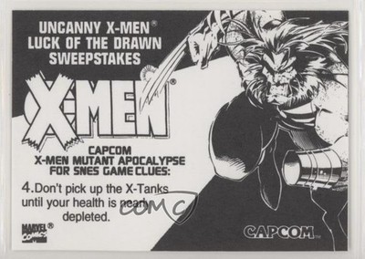 1994 Expired Uncanny X-Man Luck of the Drawn Sweepstakes Entry Wolverine te2