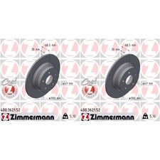 2x ZIMMERMANN SPORT Z BREMSSCHEIBEN 300mm GELOCHT HINTEN passend f&uuml;r MERCEDES CL