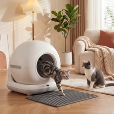 PawHut 72L Self Cleaning Cat Litter Tray App Control for Multiple Cats