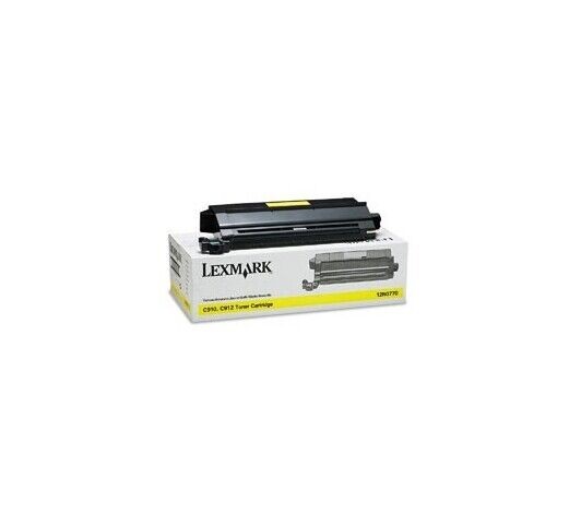 Toner jaune Lexmark 12N0770 consommable origine de 14000 pages pour C912