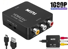 HDMI To RCA AV Adapter Converter Cable CVBS 3RCA 1080P Composite Video Audio
