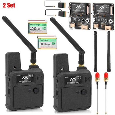 2Set Wio Tracker L1 Meshtastic Node Meshnology Board Bluetooth GPS+Battery+Case