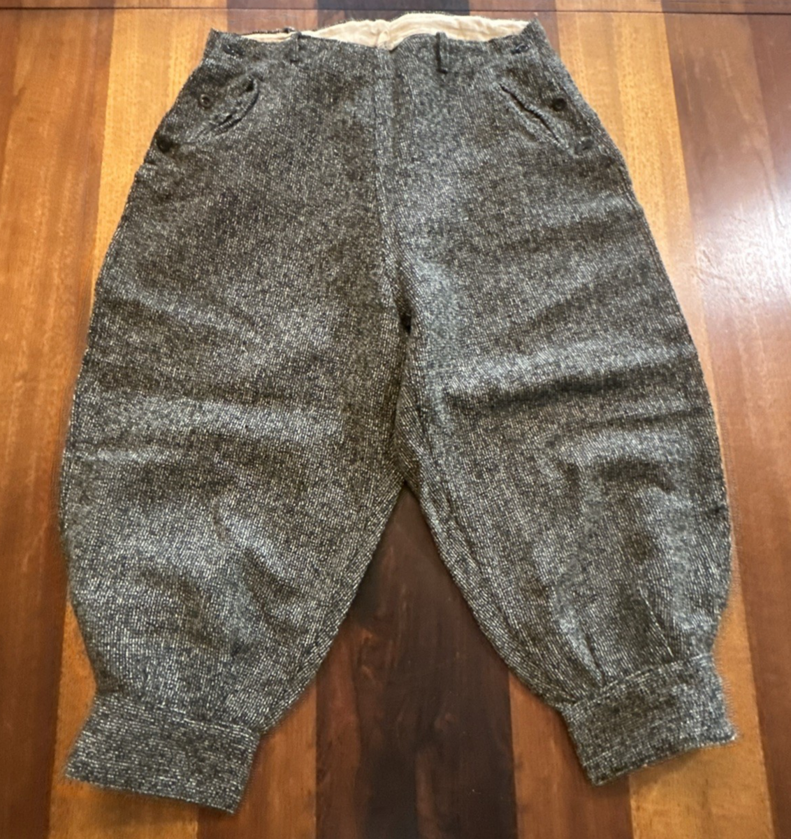 Antique Men's Wool Tweed Knickers Cropped Pants Waist 32 | eBay