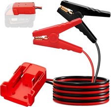 5.9FT Jumper Cable Clamp Adapter For Milwaukee 18V Li-ion Battery Jumper Starter