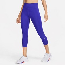 Nike Dri-FIT Women's High Waisted 7/8 Performance Leggings Blue Size XS