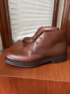 WORN 1x w BOX | RALPH LAUREN PURPLE LABEL 8.5D GRAIN CHUKKA RLPL BOOTS 8.5 D