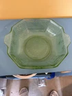 Uranium green depression glass Anchor Hocking Princess Serving Bowl 1930's