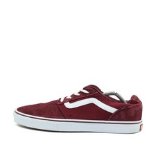 VANS Herren Old Skool Sneaker Bordeaux/Weiß Seitenstreifen Skateschuhe EU 45