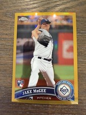 2011 Topps Chrome #181 Jake McGee Gold Refractors #/50