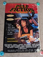 Pulp Fiction Quentin Tarantino Original Video Poster UK Vintage (59.3cm x 84cm)